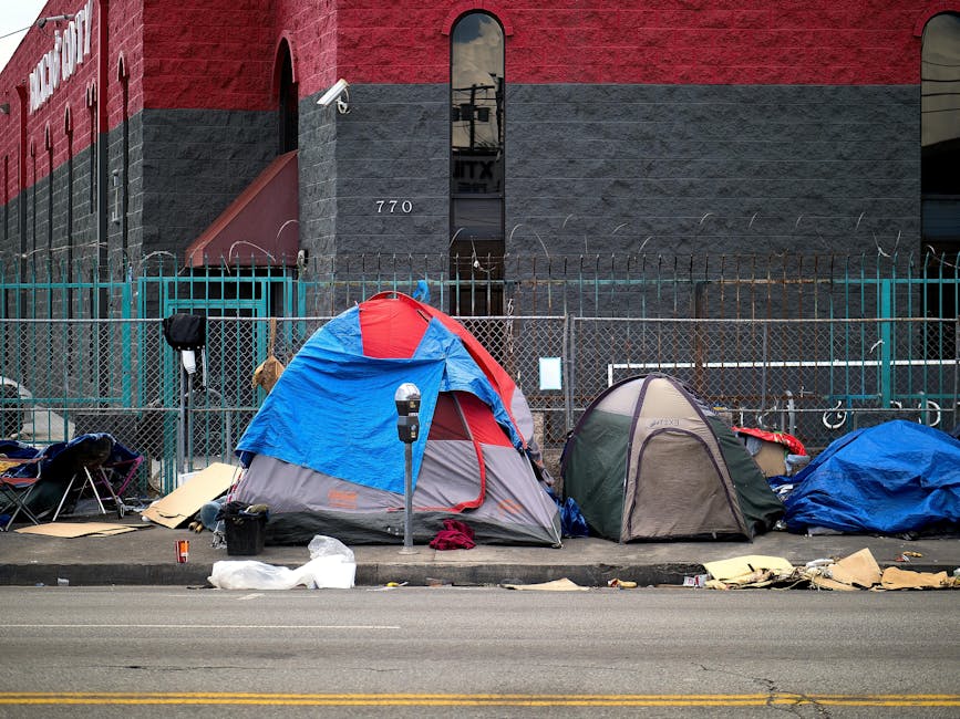 Mother of two snatched by homeless creep and dragged into tent at dangerous encampment near elementary school